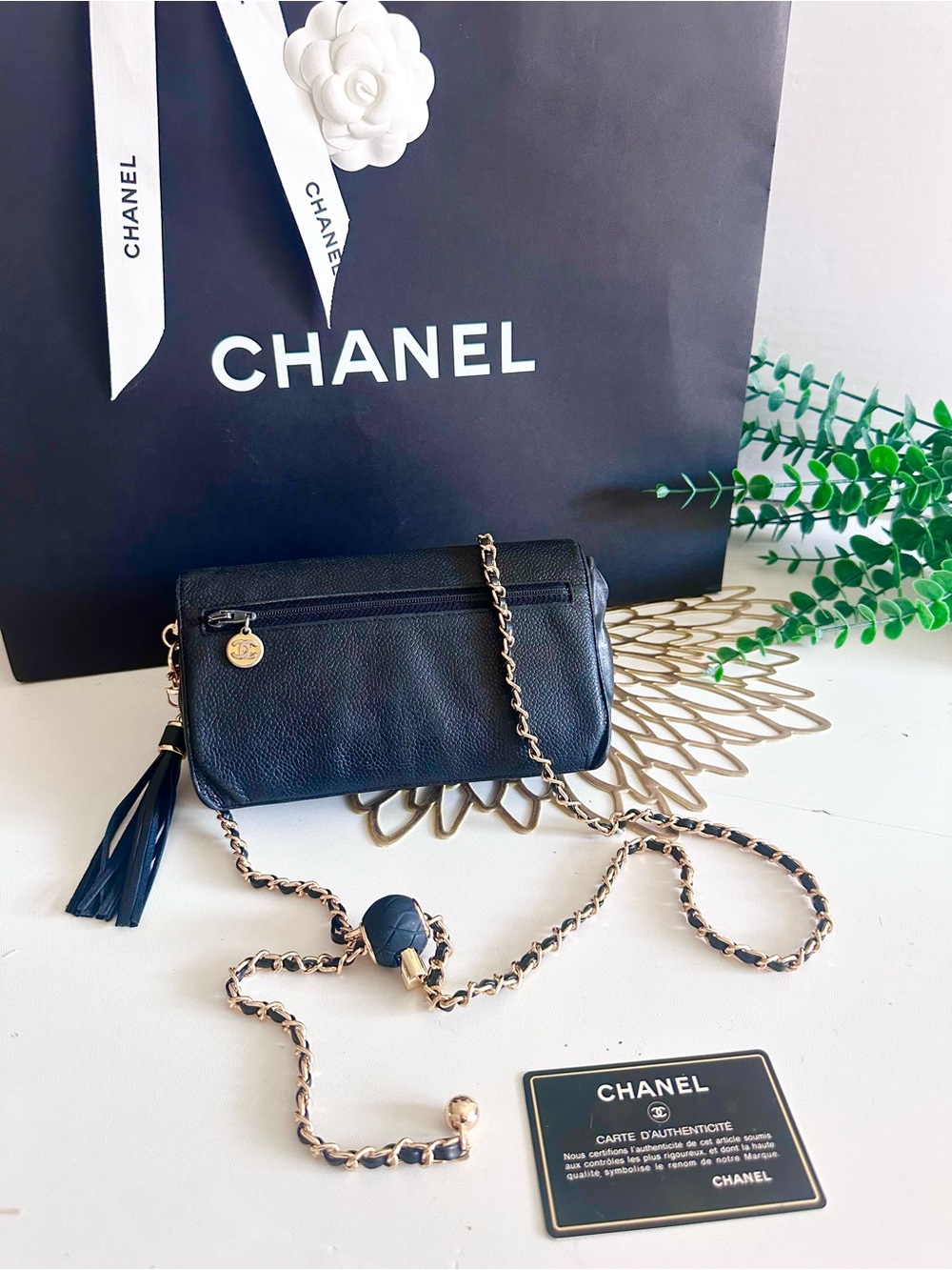 CHANEL Black Caviar Classic Flap Clutch - Picture 9 of 16